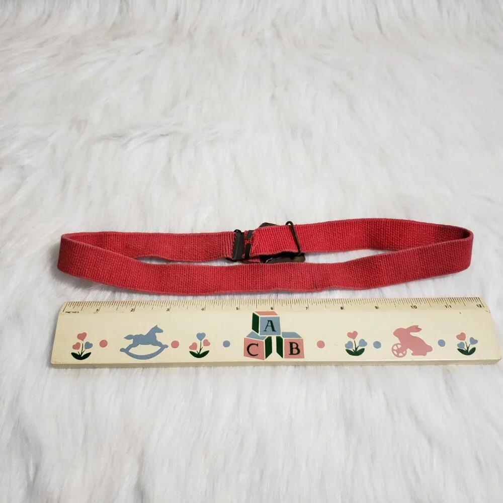 Vintage 90s comics cartoons elastic belt MIGHTY MORPHIN POWER RANGERS, red